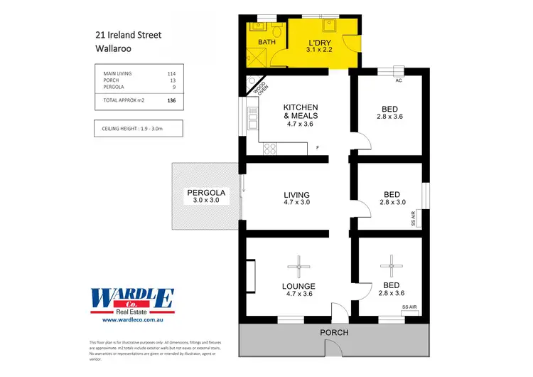 Floorplan of Homely house listing, 21 Ireland St, Wallaroo SA 5556