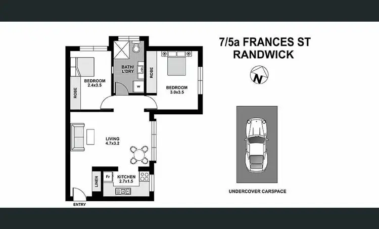Floorplan of Homely apartment listing, 7/5A Frances St, Randwick NSW 2031