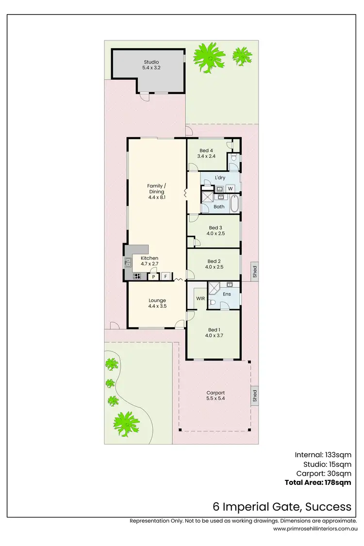 Floorplan of Homely house listing, 6 Imperial Gte, Success WA 6164