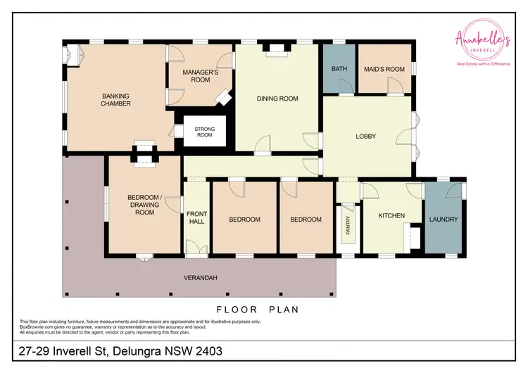 Floorplan of Homely house listing, 27-29 Inverell St Delungra NSW 2403, Inverell NSW 2360