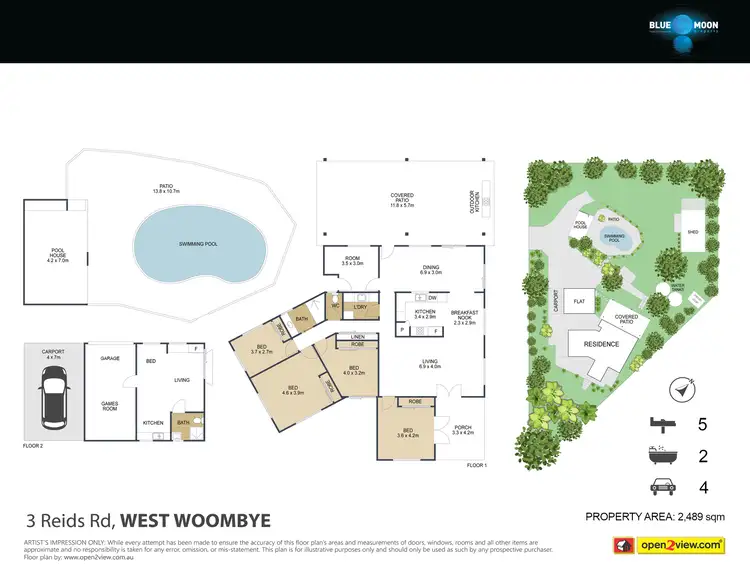 Floorplan of Homely house listing, 3 Reids Rd, West Woombye QLD 4559