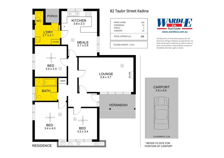 Floorplan of Homely house listing, 82 Taylor St, Kadina SA 5554