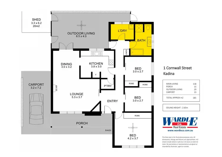Floorplan of Homely house listing, 1 Cornwall St, Kadina SA 5554