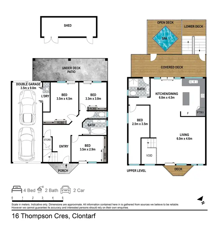 Floorplan of Homely house listing, 16 Thompson Cres, Clontarf QLD 4019