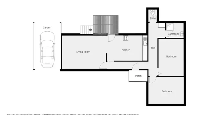 Floorplan of Homely house listing, 36 Seaby St, Stawell VIC 3380