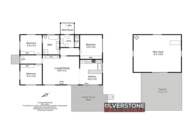 Floorplan of Homely house listing, 3 Lings Rd, Riana TAS 7316