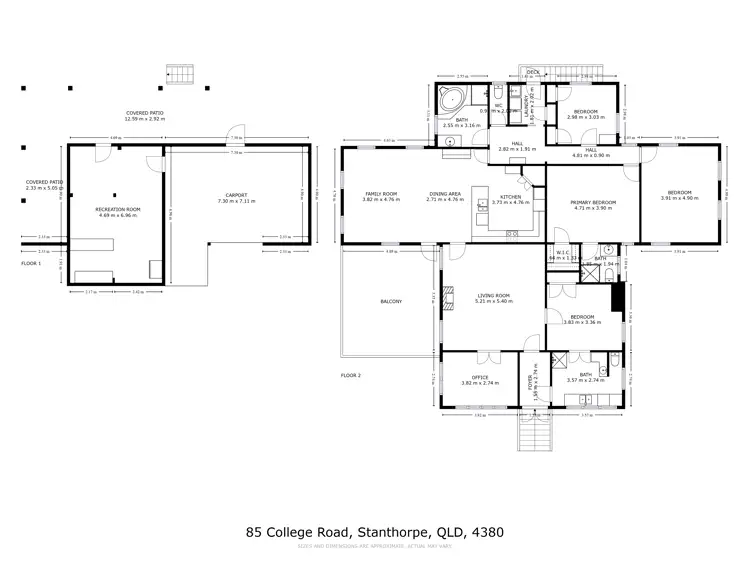 Floorplan of Homely house listing, 85 College Rd, Stanthorpe QLD 4380