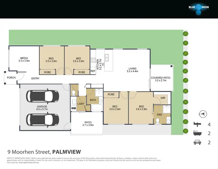 Floorplan of Homely house listing, 9 Moorhen St, Palmview QLD 4553