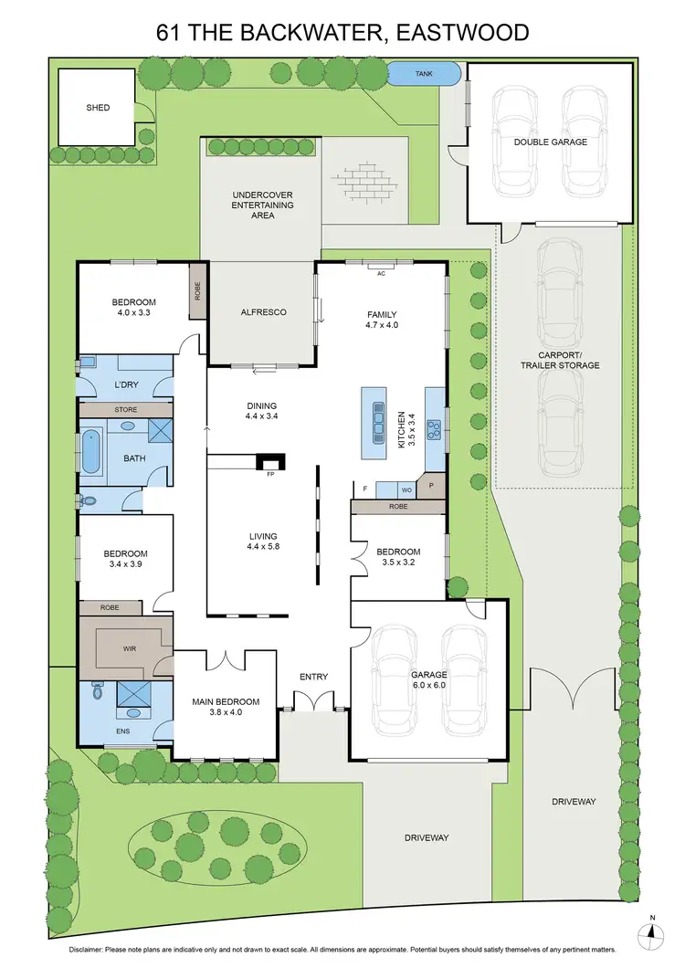 Floorplan of Homely house listing, 61 The Backwater, Eastwood VIC 3875