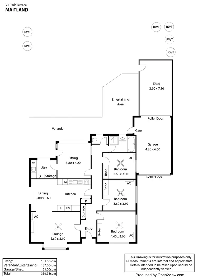 Floorplan of Homely house listing, 21 Park Tce, Maitland SA 5573