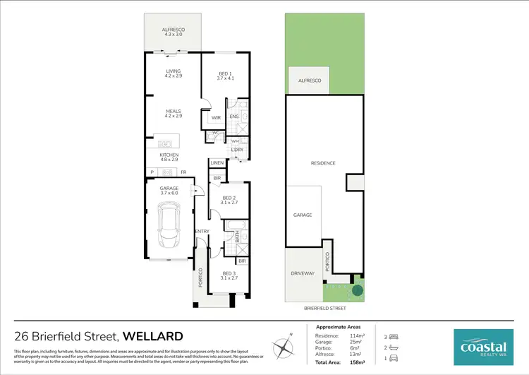Floorplan of Homely house listing, 26 Brierfield St, Wellard WA 6170