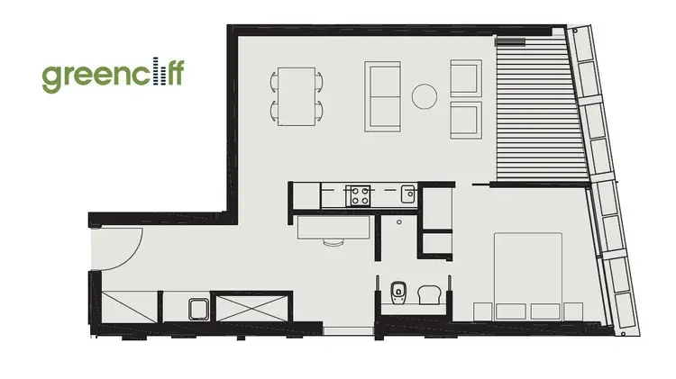 Floorplan of Homely apartment listing, E1908/3 Carlton St, Chippendale NSW 2008