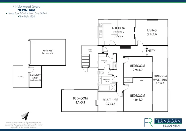 Floorplan of Homely house listing, 7 Helenwood Gr, Newnham TAS 7248