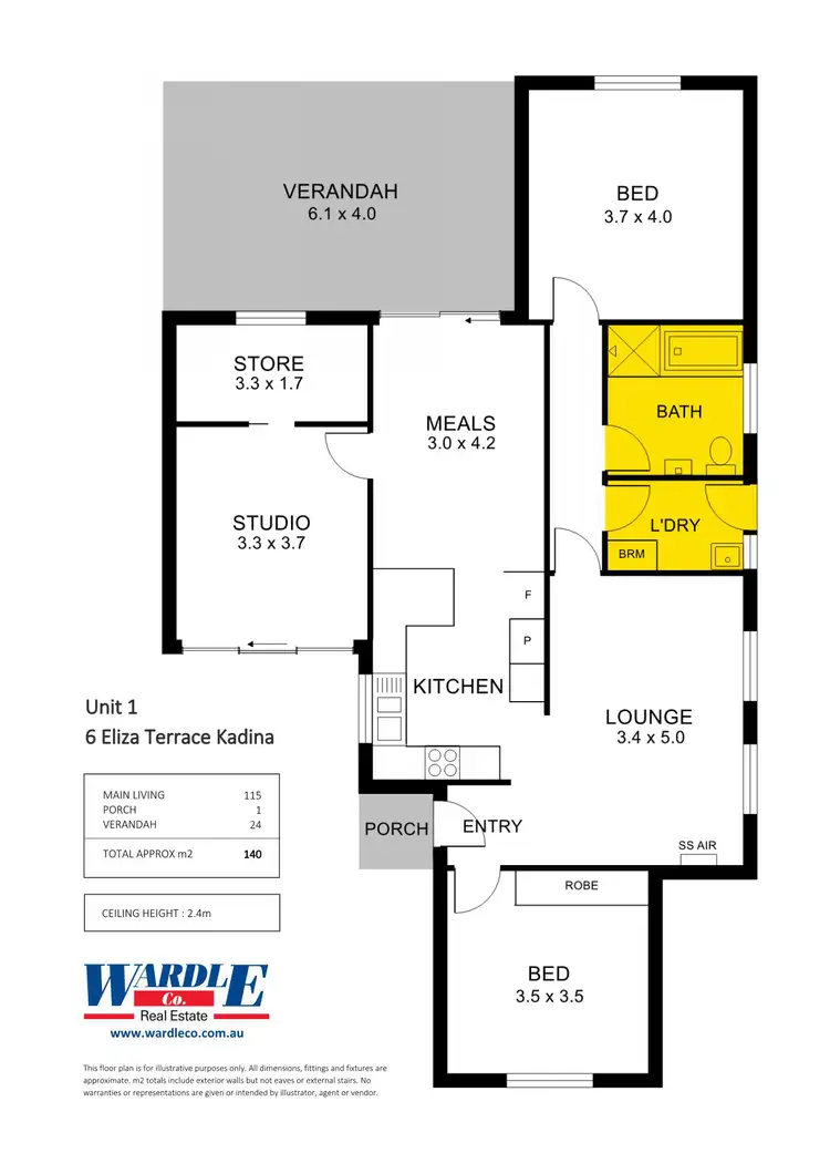 Floorplan of Homely unit listing, Unit 1/6 Eliza Tce, Kadina SA 5554