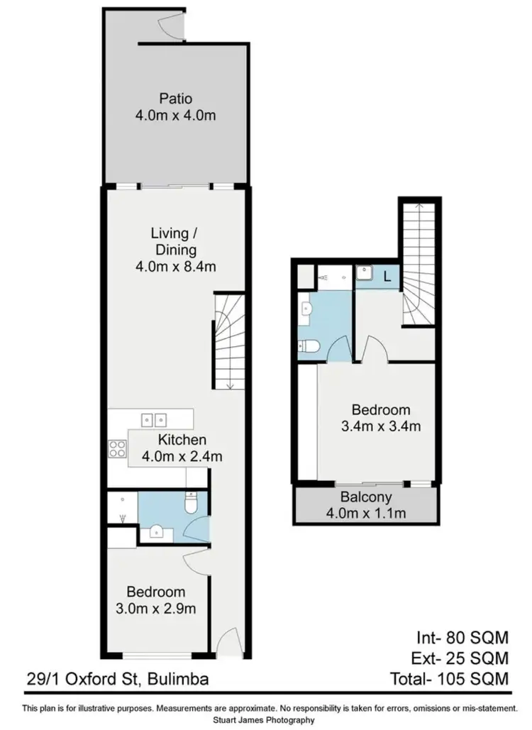 Floorplan of Homely townhouse listing, 29/1 Oxford Street, Bulimba QLD 4171
