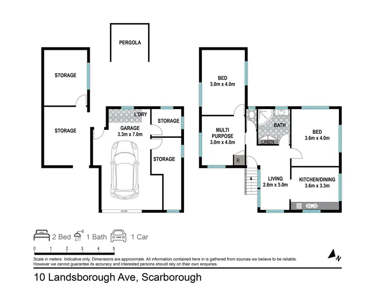 Floorplan of Homely house listing, 10 Landsborough Avenue, Scarborough QLD 4020