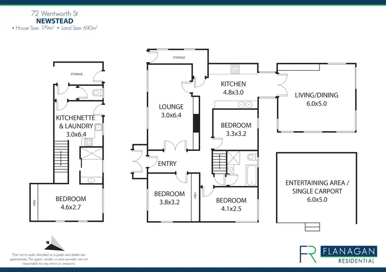 Floorplan of Homely house listing, 72 Wentworth St, Newstead TAS 7250