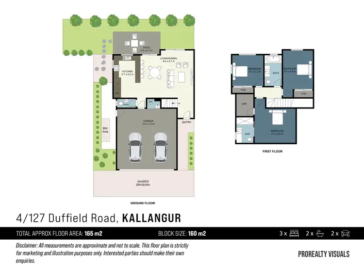 Floorplan of Homely townhouse listing, 4/127 Duffield Road, Kallangur QLD 4503