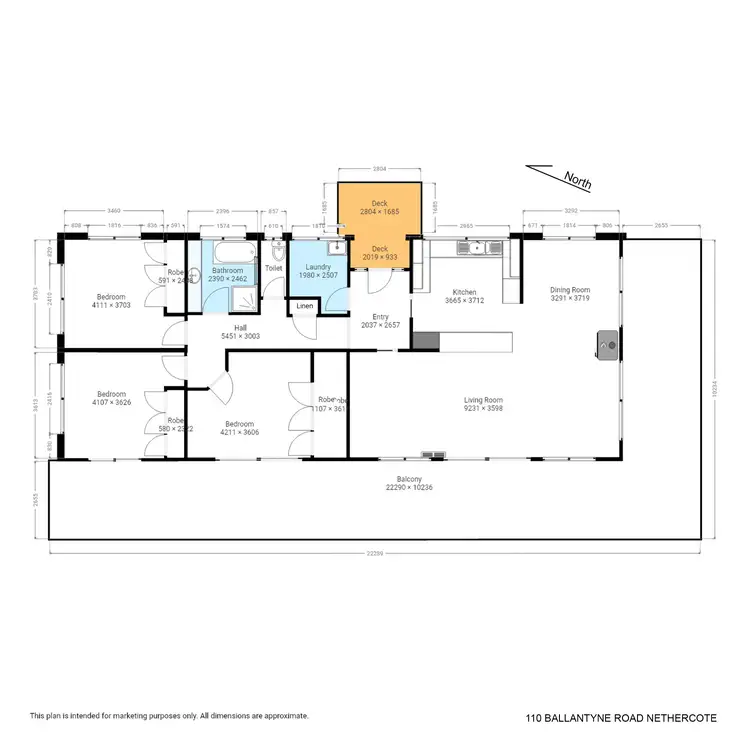 Floorplan of Homely rural property listing, 110 Ballantyne Rd, Nethercote NSW 2549