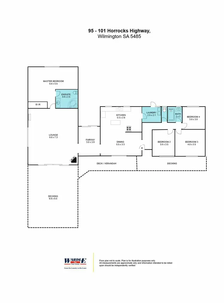 Floorplan of Homely house listing, 95-101 Horrocks Hwy, Wilmington SA 5485
