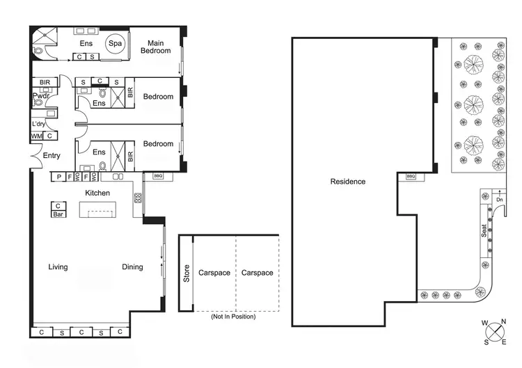 Floorplan of Homely apartment listing, G01/74 Well Street, Brighton VIC 3186