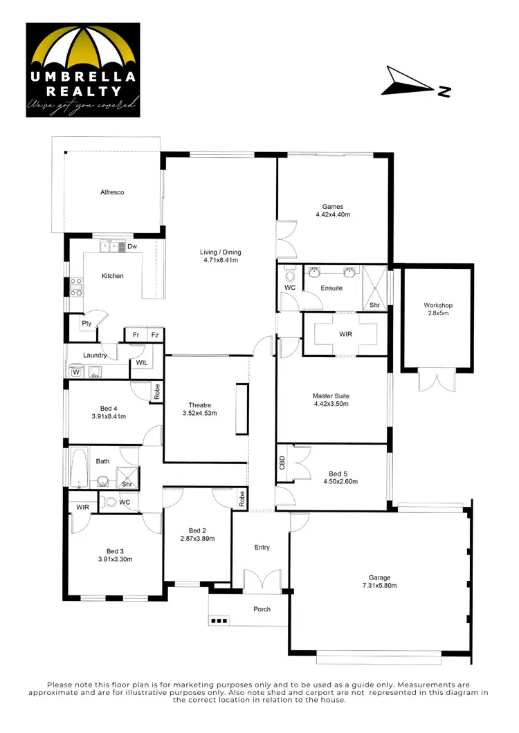 Floorplan of Homely house listing, 4 Pomeroy Bvd, Australind WA 6233