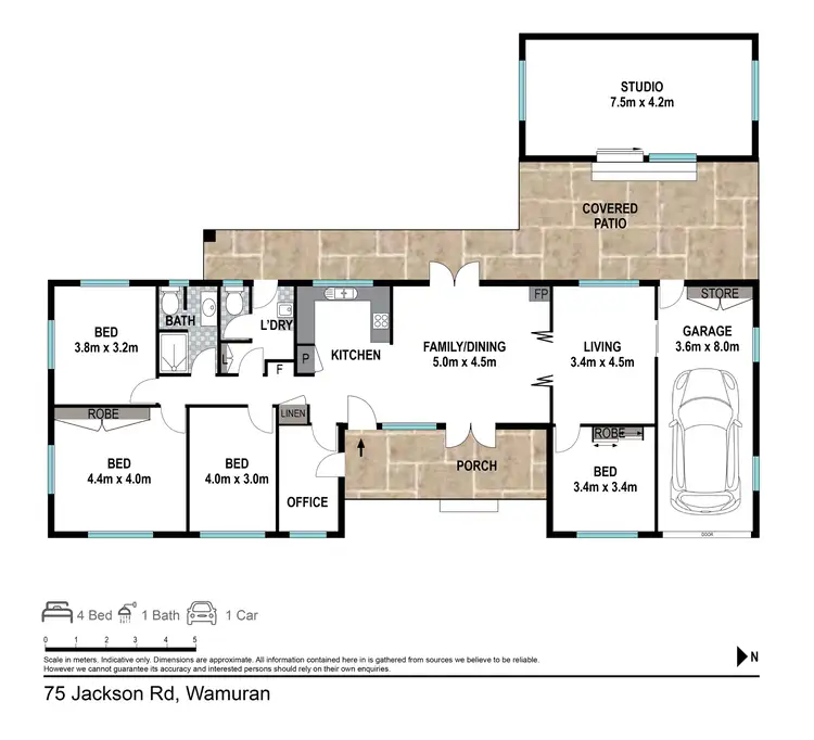 Floorplan of Homely rural property listing, 75-235 Jackson Road, Wamuran QLD 4512