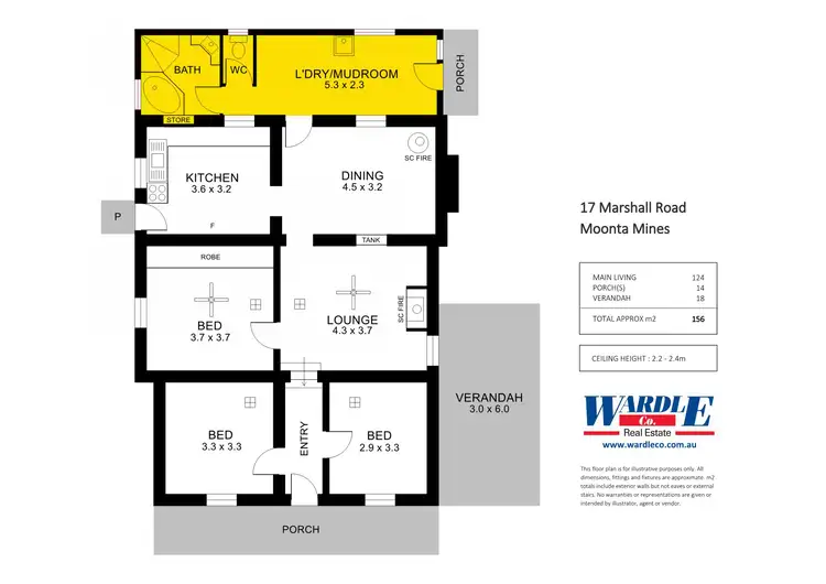 Floorplan of Homely house listing, 17 Marshall Rd, Moonta Mines SA 5558