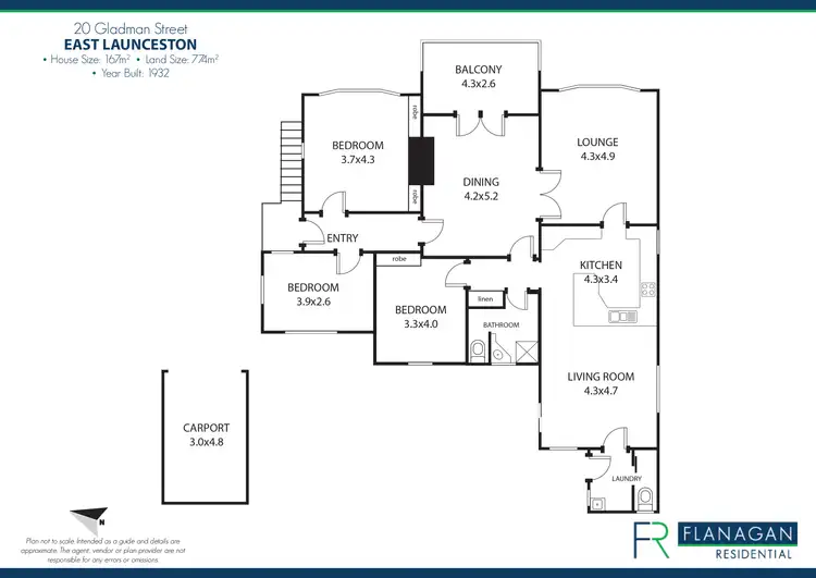 Floorplan of Homely house listing, 20 Gladman St, East Launceston TAS 7250