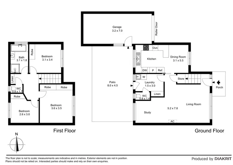 Floorplan of Homely townhouse listing, 15/2-26 North Road, Avondale Heights VIC 3034
