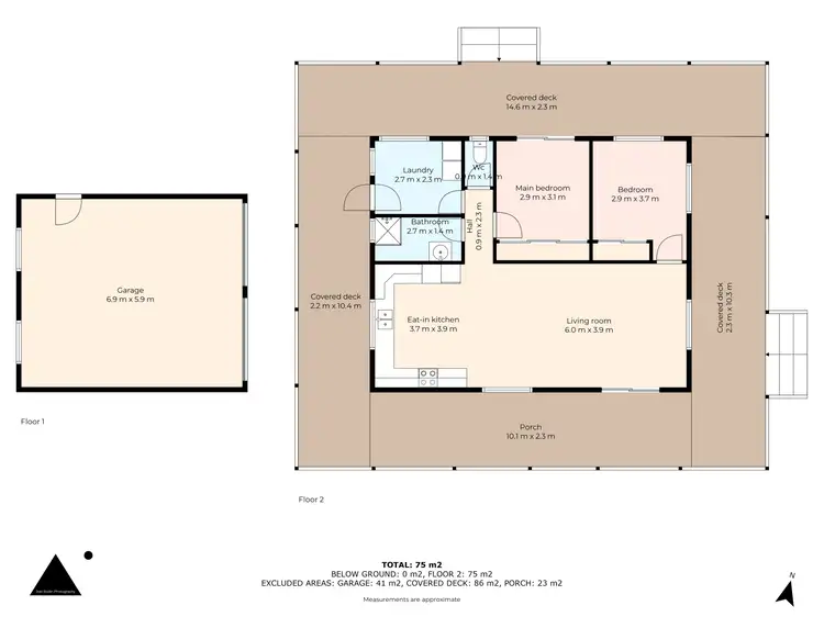 Floorplan of Homely house listing, 1 Dawson Avenue, WONBOYN Via, Eden NSW 2551