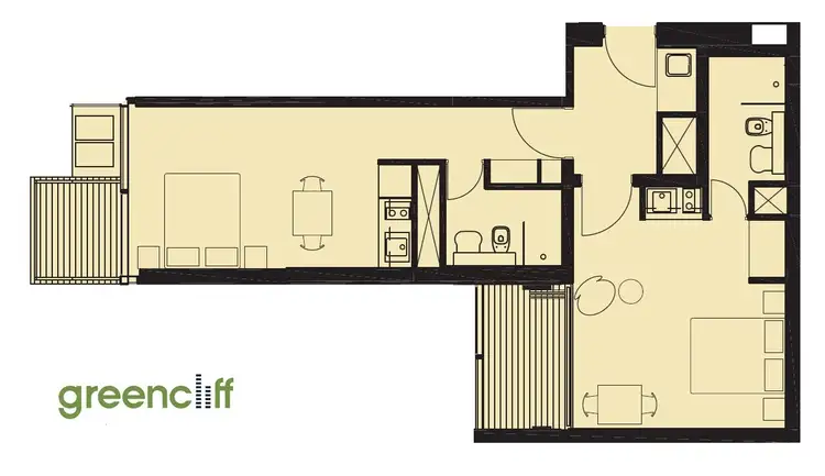 Floorplan of Homely apartment listing, E1902/3 Carlton St, Chippendale NSW 2008
