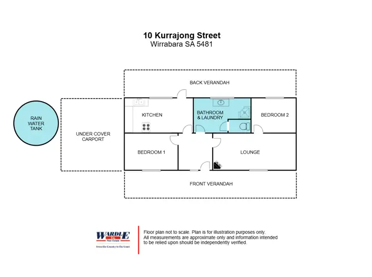Floorplan of Homely house listing, 10 Kurrajong St, Wirrabara SA 5481
