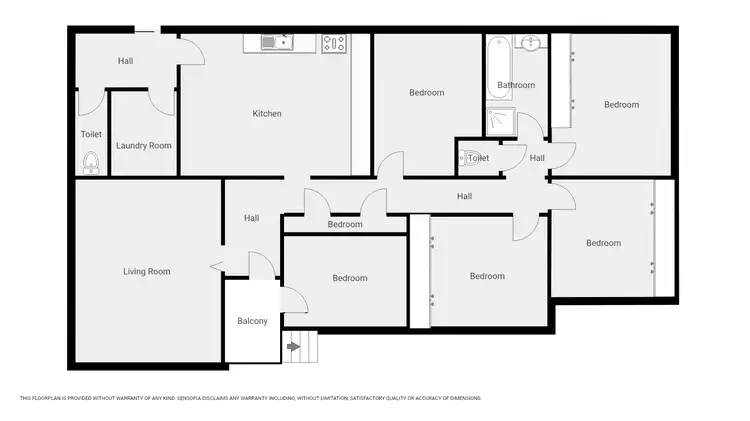 Floorplan of Homely house listing, 1 Scallan St, Stawell VIC 3380