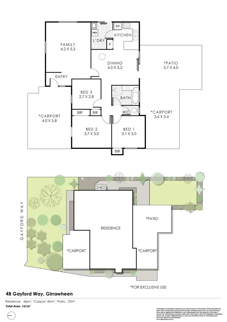 Floorplan of Homely house listing, 4B Gayford Way, Girrawheen WA 6064