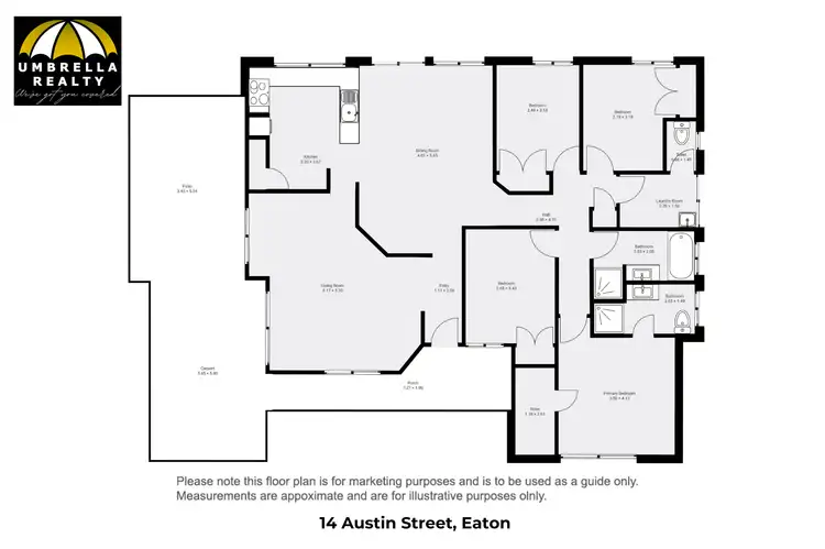 Floorplan of Homely house listing, 14 Austin St, Eaton WA 6232