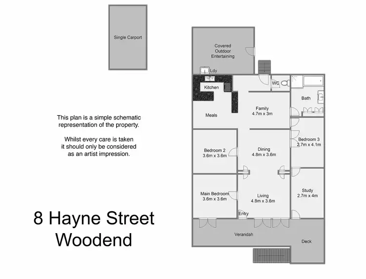 Floorplan of Homely house listing, 8 Hayne St, Woodend QLD 4305
