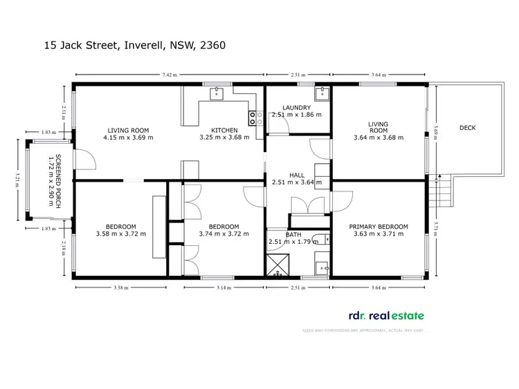 Floorplan of Homely house listing, 15 Jack Street, Inverell NSW 2360