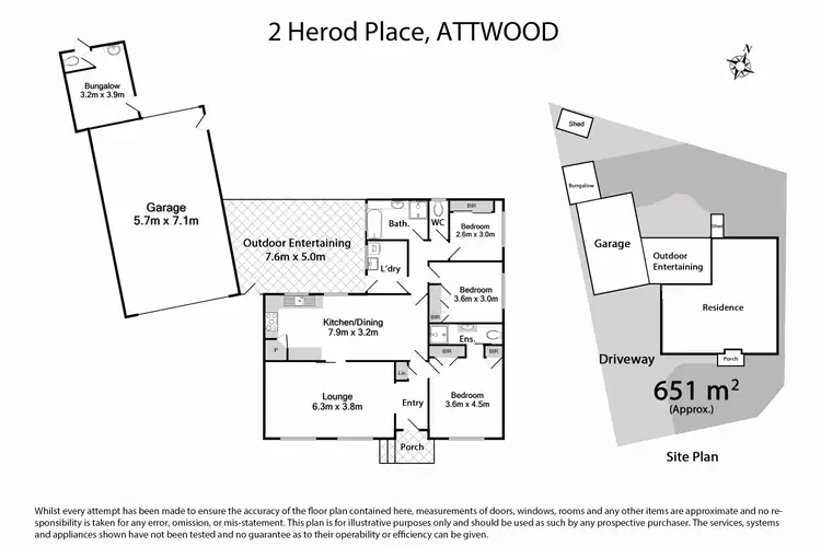 Floorplan of Homely house listing, 2 Herod Place, Attwood VIC 3049