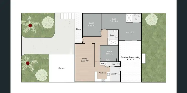 Floorplan of Homely house listing, 8 Palmtree Ave, Scarborough QLD 4020