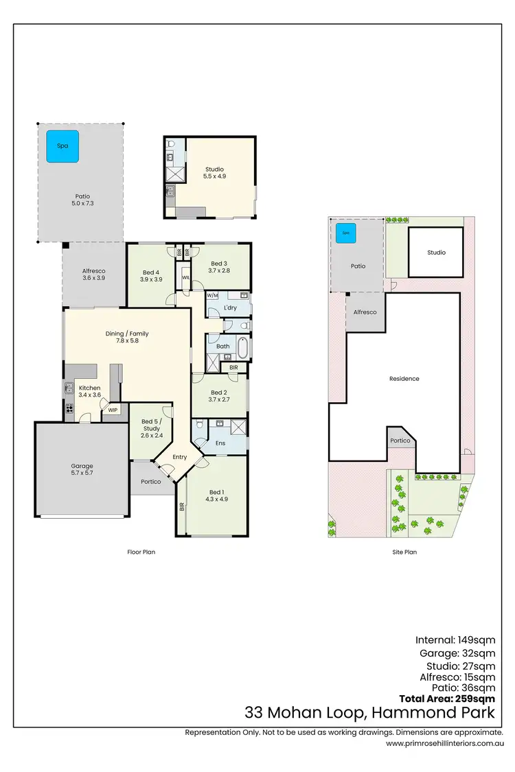 Floorplan of Homely house listing, 33 Mohan Loop, Hammond Park WA 6164