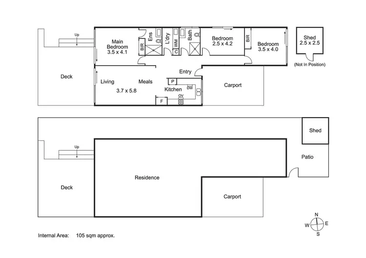 Floorplan of Homely unit listing, Unit 5/3 Seymour Grove, Brighton VIC 3186