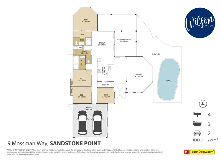 Floorplan of Homely house listing, 9 Mossman Way, Sandstone Point QLD 4511