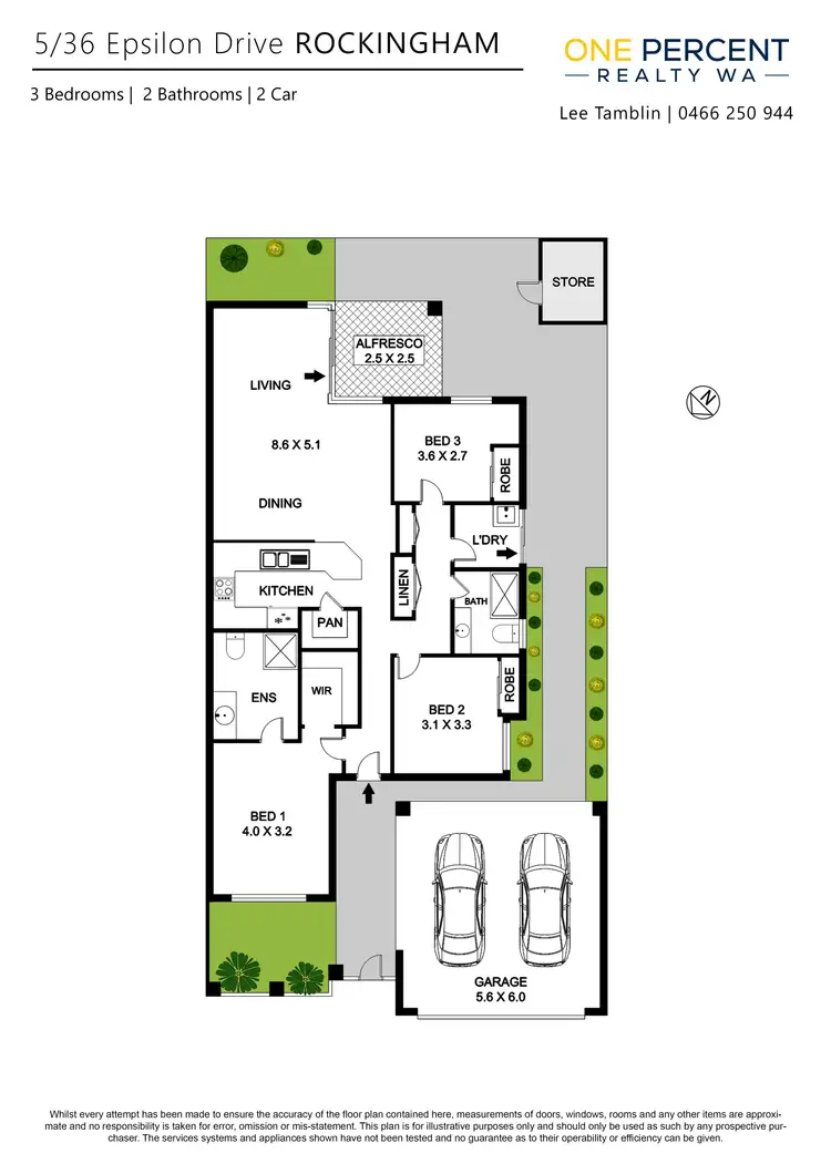 Floorplan of Homely house listing, 5/36 Epsilon Dr, Rockingham WA 6168