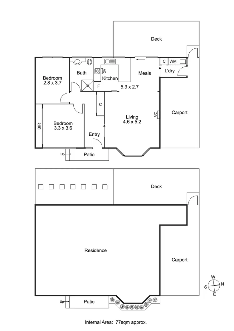 Floorplan of Homely unit listing, 4/121 Thomas Street, Hampton VIC 3188