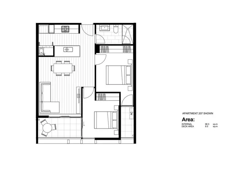 Floorplan of Homely apartment listing, 207/182-186 Whitehorse Road, Balwyn VIC 3103