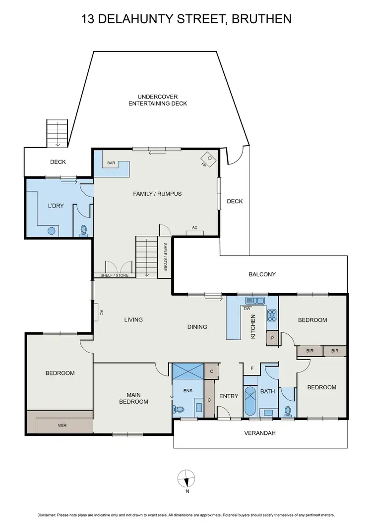 Floorplan of Homely house listing, 13 Delahunty St, Bruthen VIC 3885