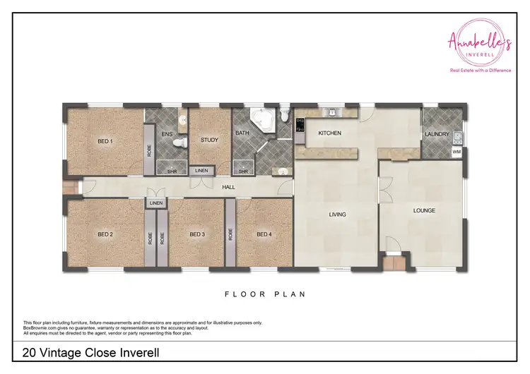 Floorplan of Homely rural property listing, 20 Vintage Cl, Inverell NSW 2360