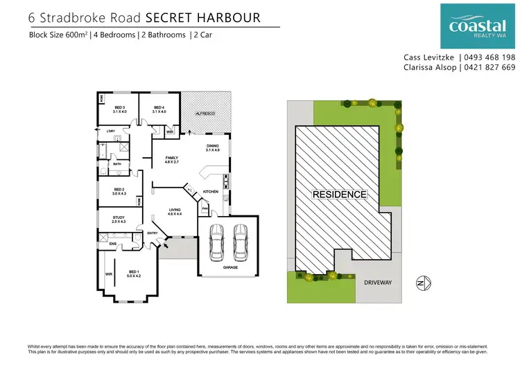 Floorplan of Homely house listing, 6 Stradbroke Rd, Secret Harbour WA 6173
