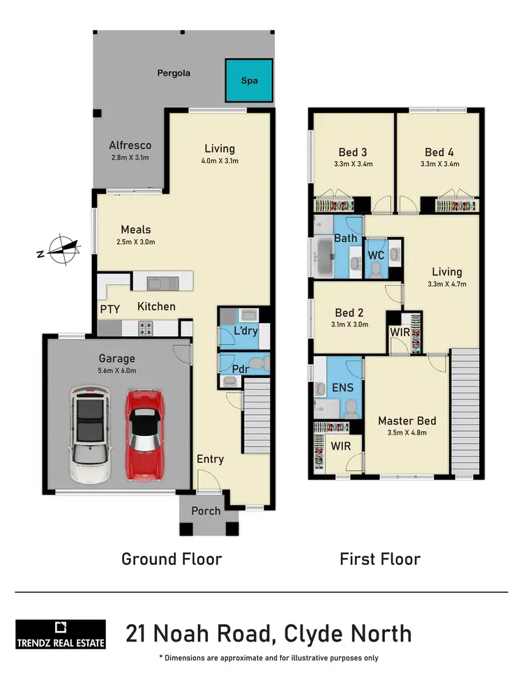 Floorplan of Homely house listing, 21 Noah Rd, Clyde North VIC 3978